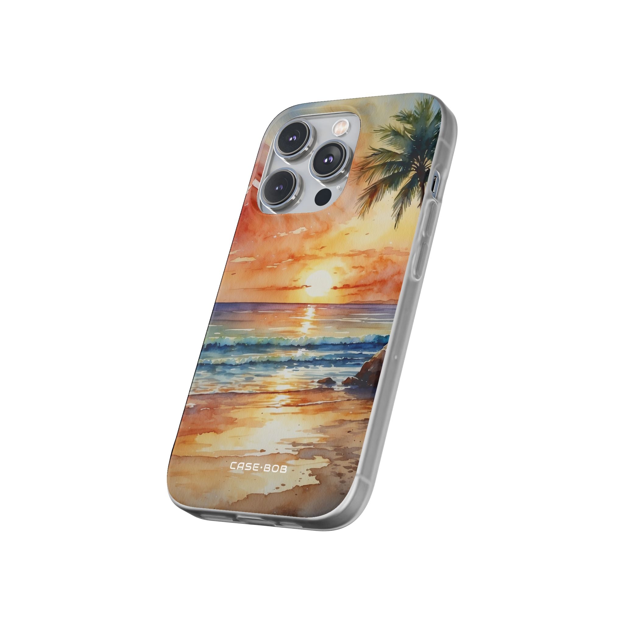 Sunset Palm iPhone 14 Pro Case - Soft