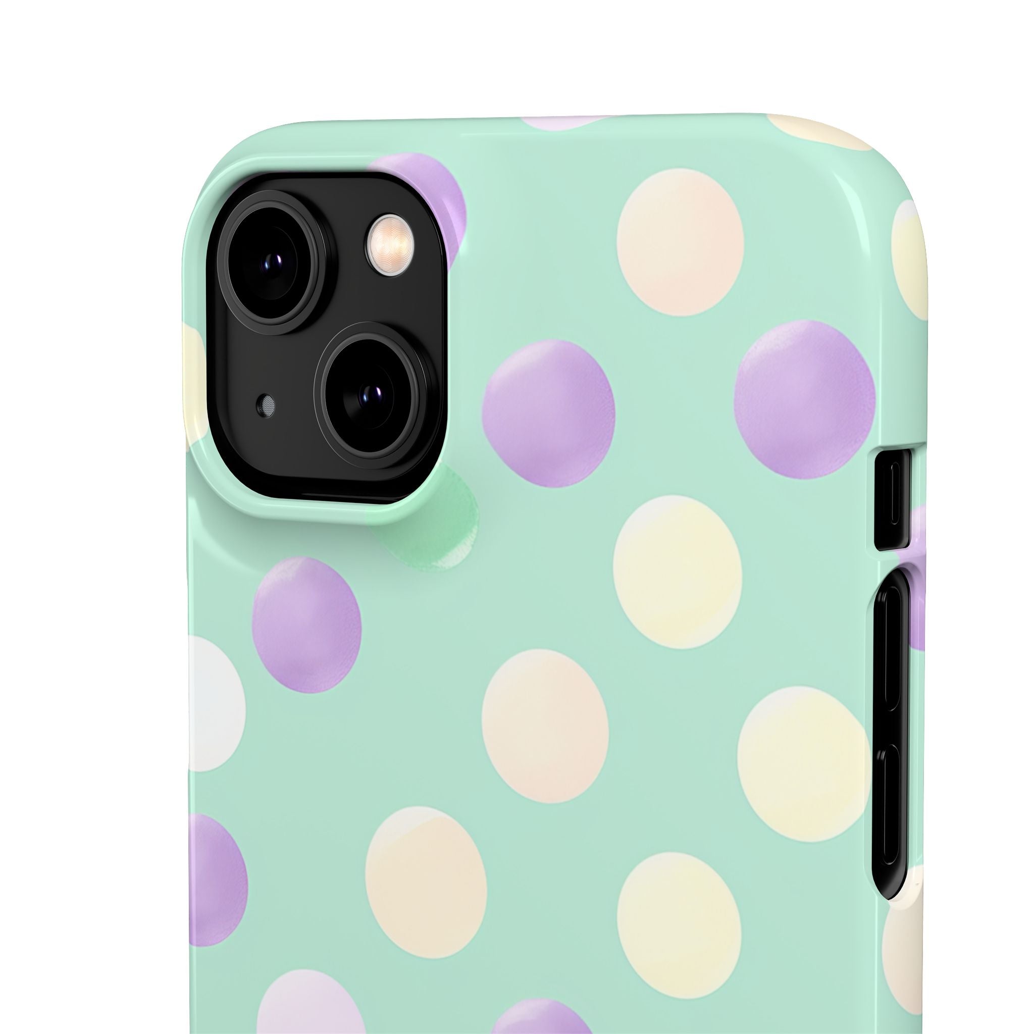 Pastel Polka Dots - Slim iPhone 14 Phone Case