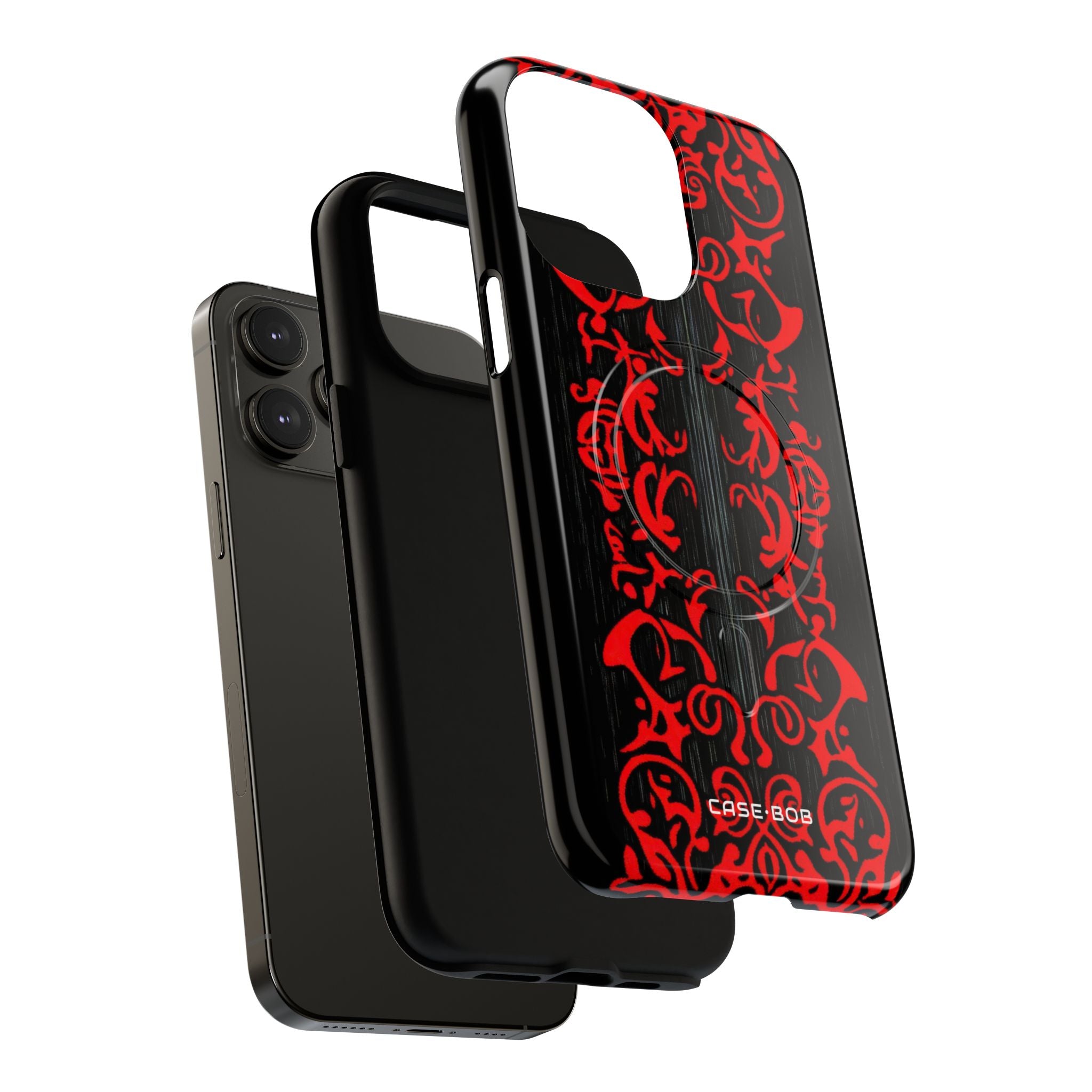 Crimson Spiral iPhone 14 Pro Max Case - Tough+