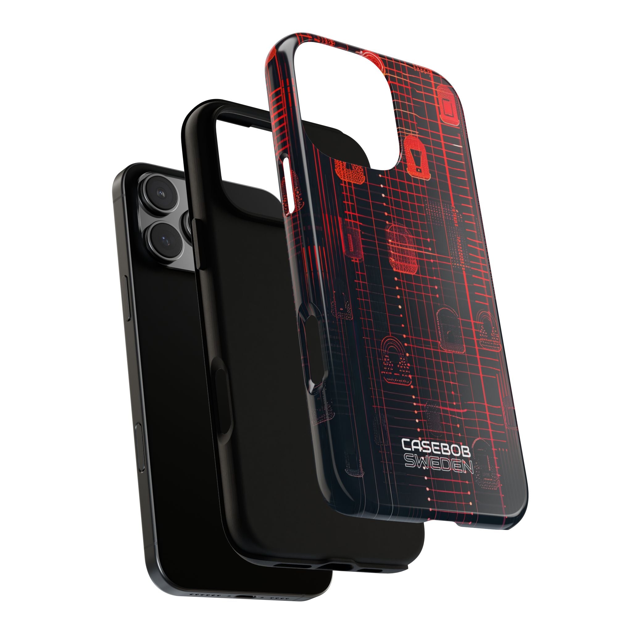 Cyber Locks Grid iPhone 16 - Tough