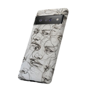 Ethereal Faces | Protective Phone Case for Google Pixel