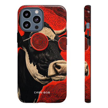 Hypnotic Cow iPhone 13 Pro Max Case - Tough