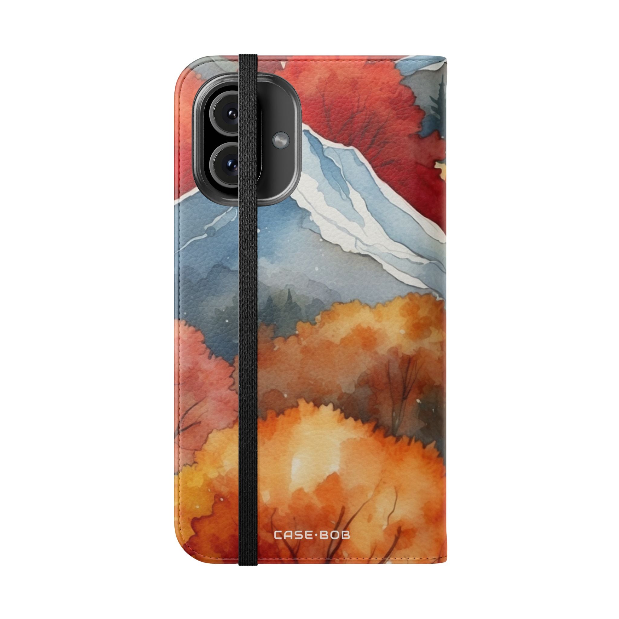 Snowcapped Ember Mountains - iPhone 16 Plus Case - Wallet