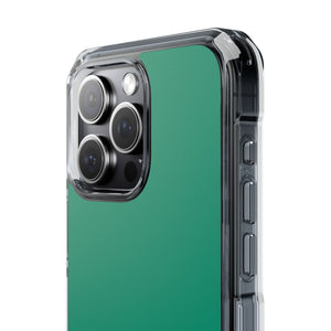 Emerald Green Shade | Phone Case for iPhone (Clear Impact Case - Magnetic)