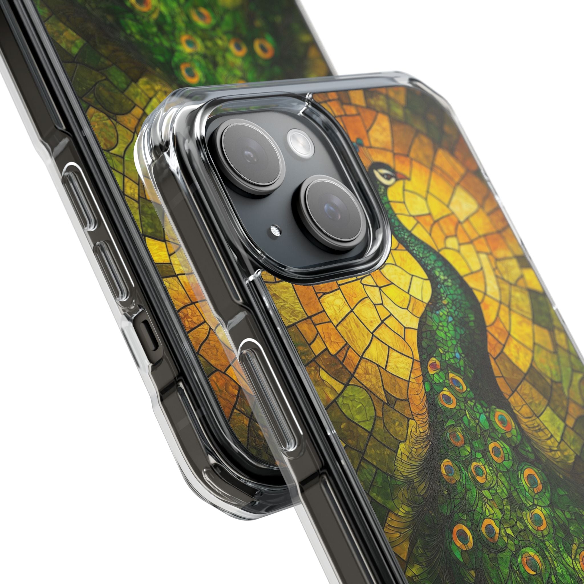 Peacock Spreads Light iPhone Case - Impact