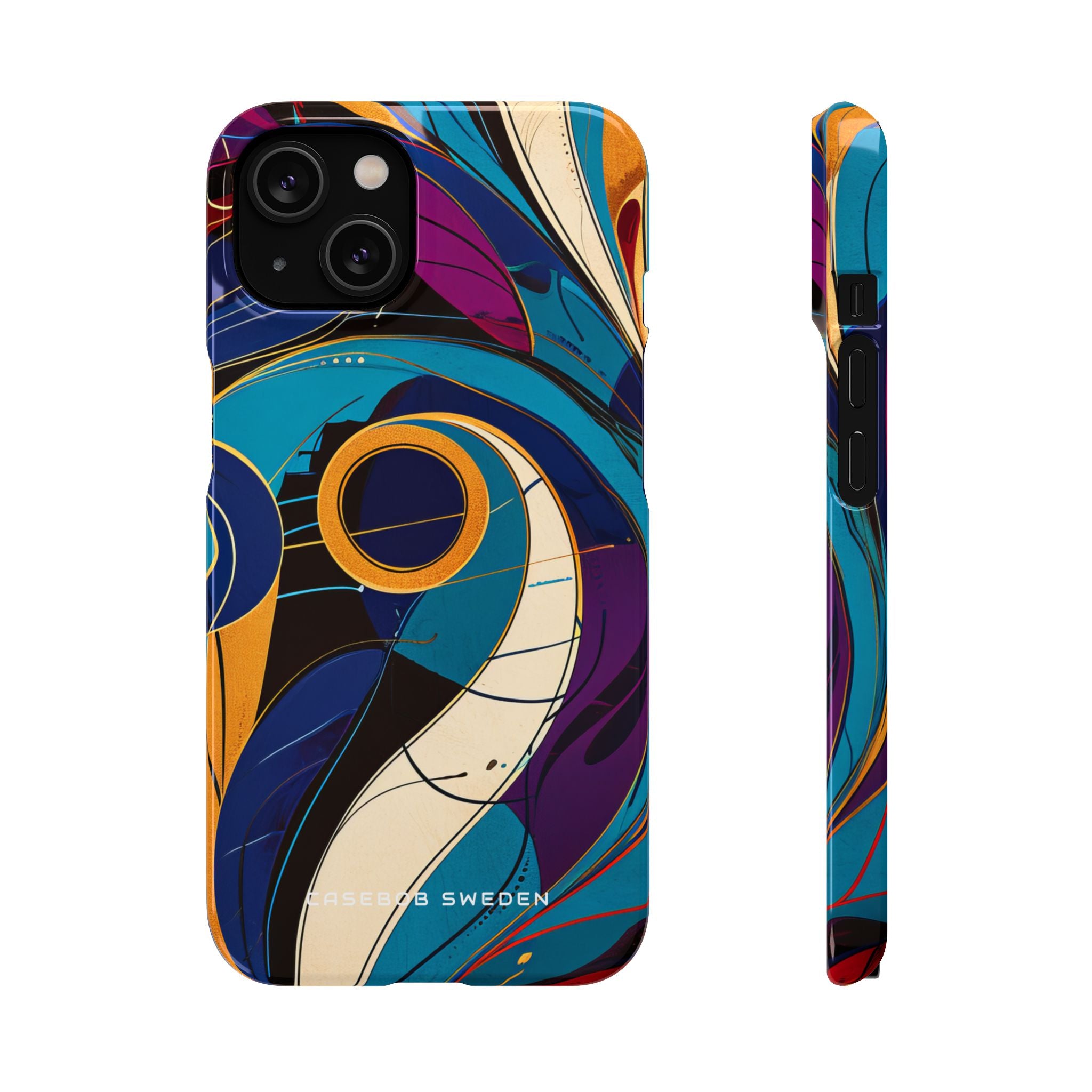 Vintage Vortex Harmony iPhone 14 - Slim Phone Case