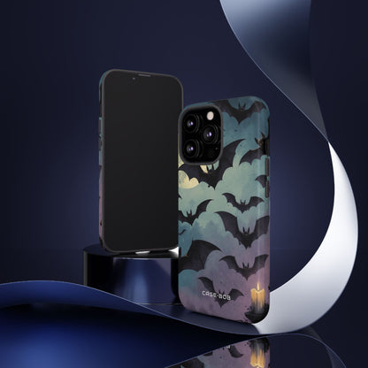 Glowing Bat Swarm iPhone 13 Pro Case - Tough