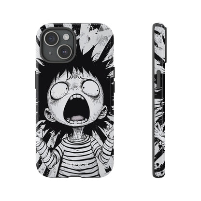 Screaming Stripes iPhone 15 Case - Tough