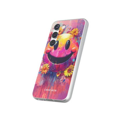 Smiley Bloom Samsung S23 Case - Soft