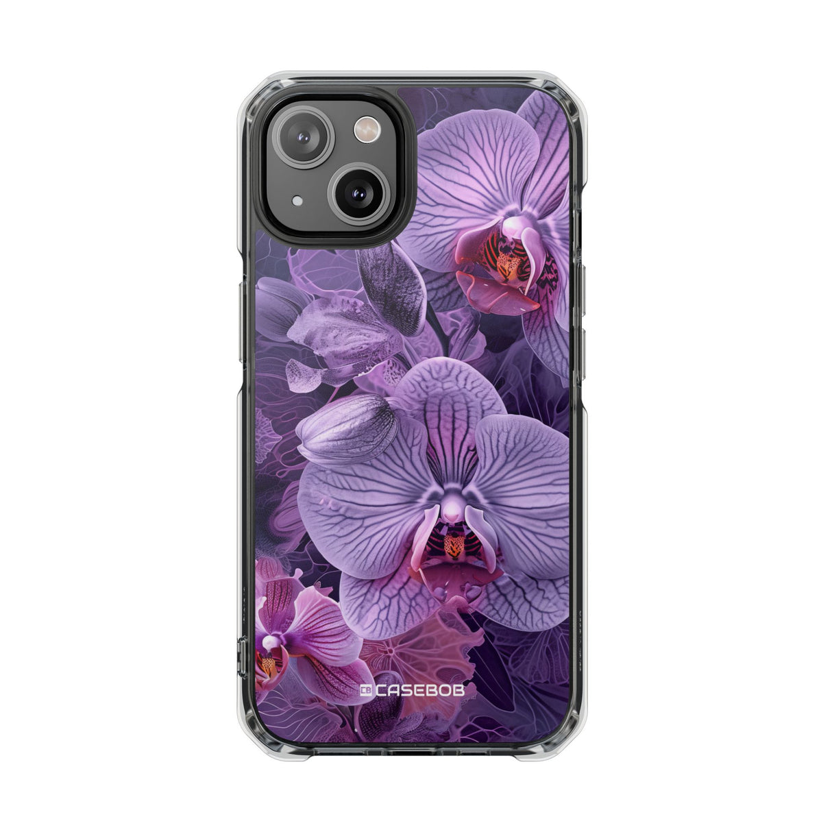 Radiant Orchid Design | Handyhülle für iPhone (Clear Impact Case – magnetisch) 