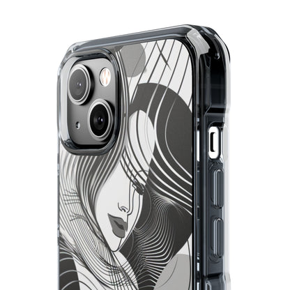 Orange Wave Motion iPhone 14 - Impact Clear+
