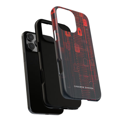 Gradient Cyber Lock iPhone 16 - Tough Phone Case