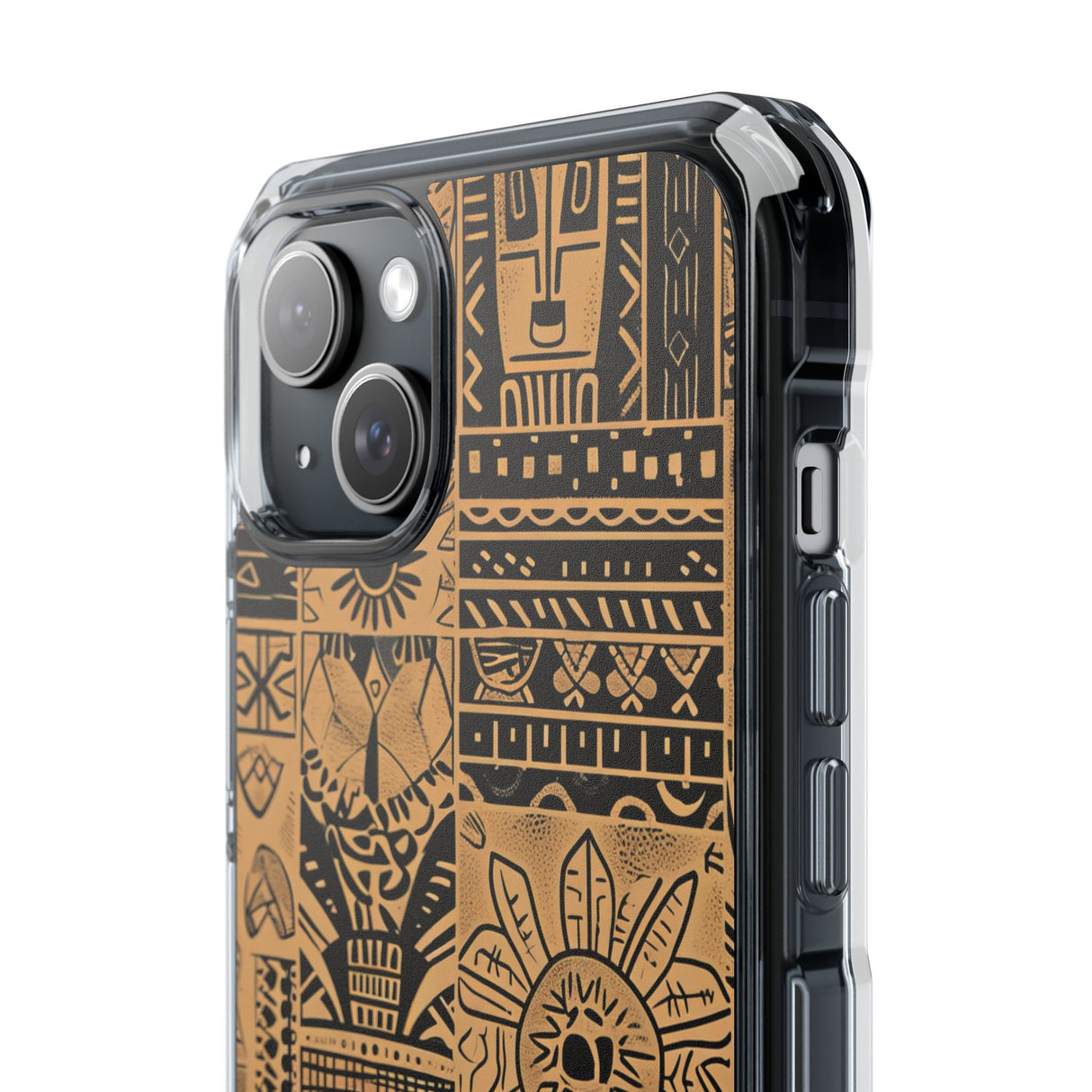 Ancient Ethnic Tapestry - Phone Case for iPhone (Clear Impact - Magnetic)