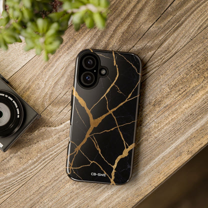 Golden Veins Twist - iPhone Case