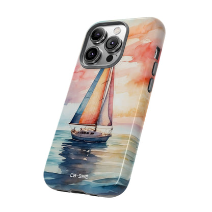 Sailboat Glides Calm - iPhone Case