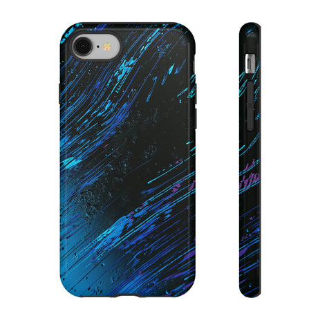 Cyber Stream: Digital Gradient - Protective Phone Case