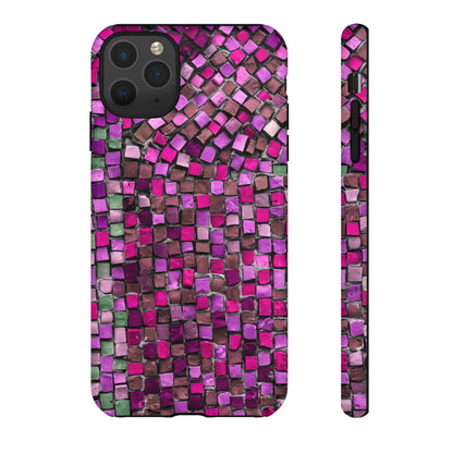 Purple Mosaic - Protective Phone Case