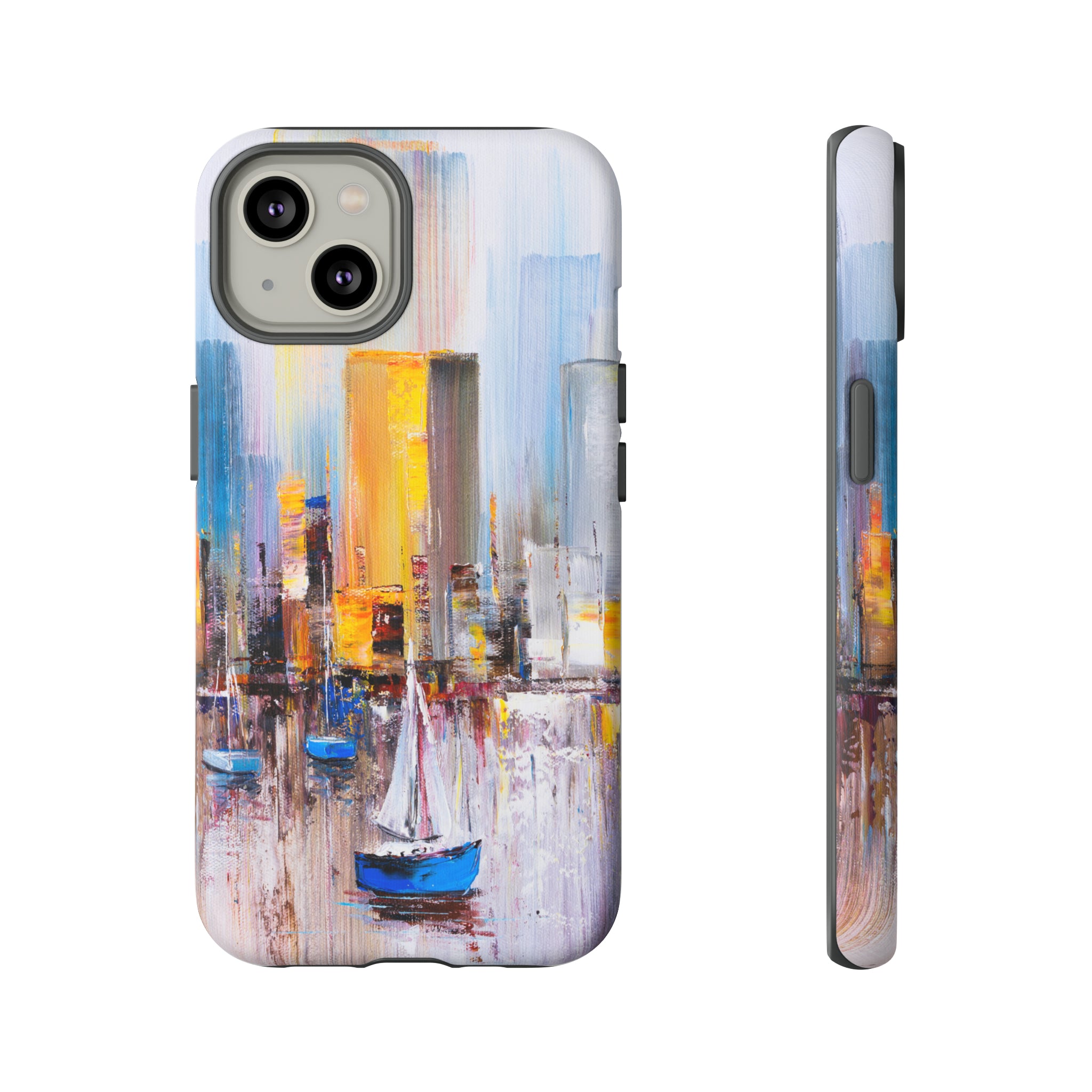 Oil Painting - Manhattan Bay - Protective Phone Case