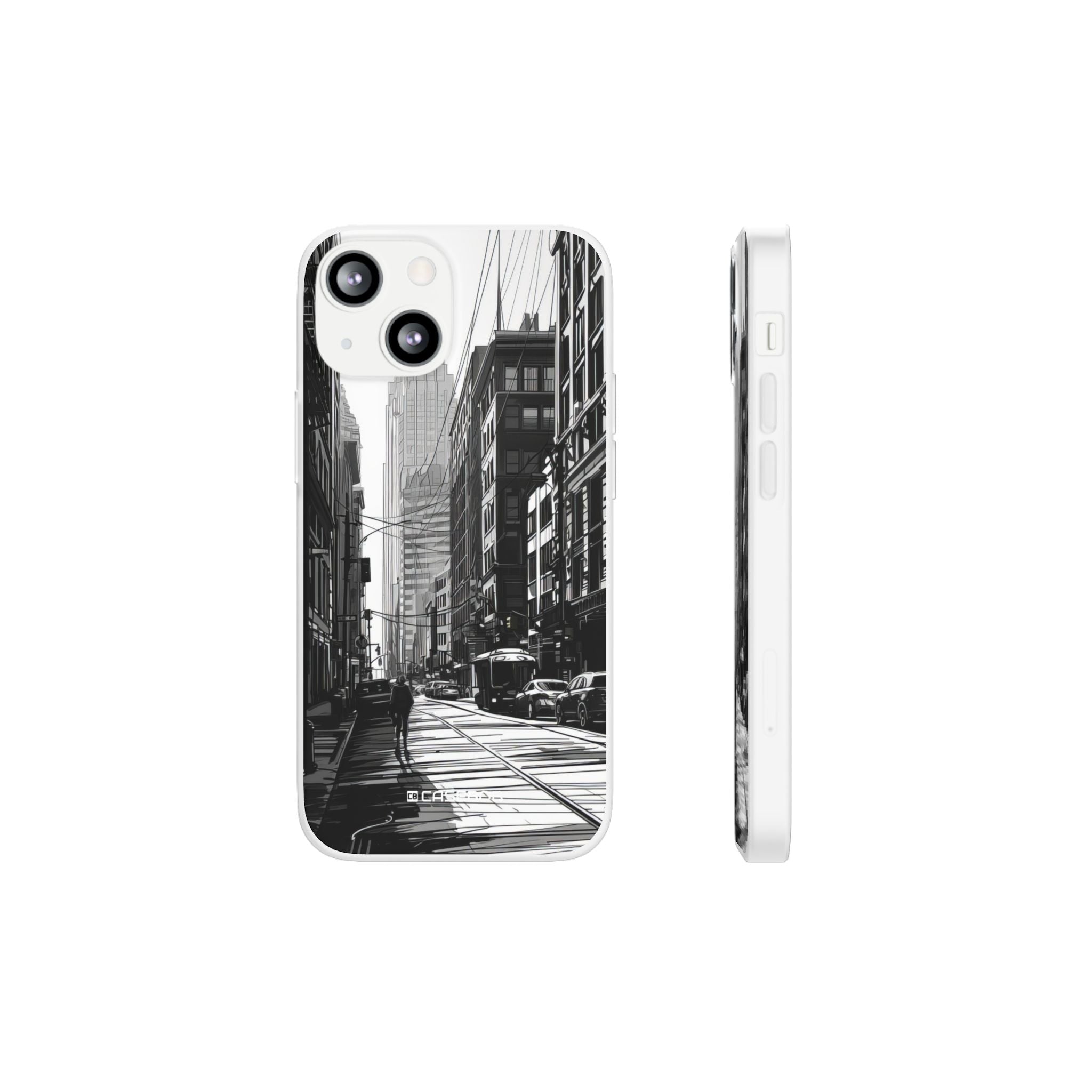 Noir Urban Serenity | Flexible Phone Case for iPhone