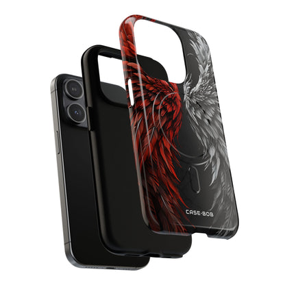 Crimson White Wings iPhone 15 Pro Case - Tough+