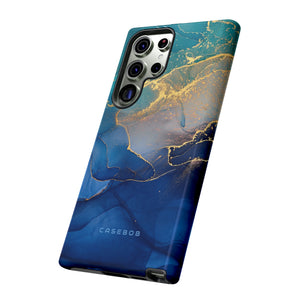 Blue Alcohol Ink - Protective Phone Case