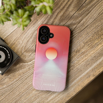 Orange Portal iPhone 16 Plus Case - Tough