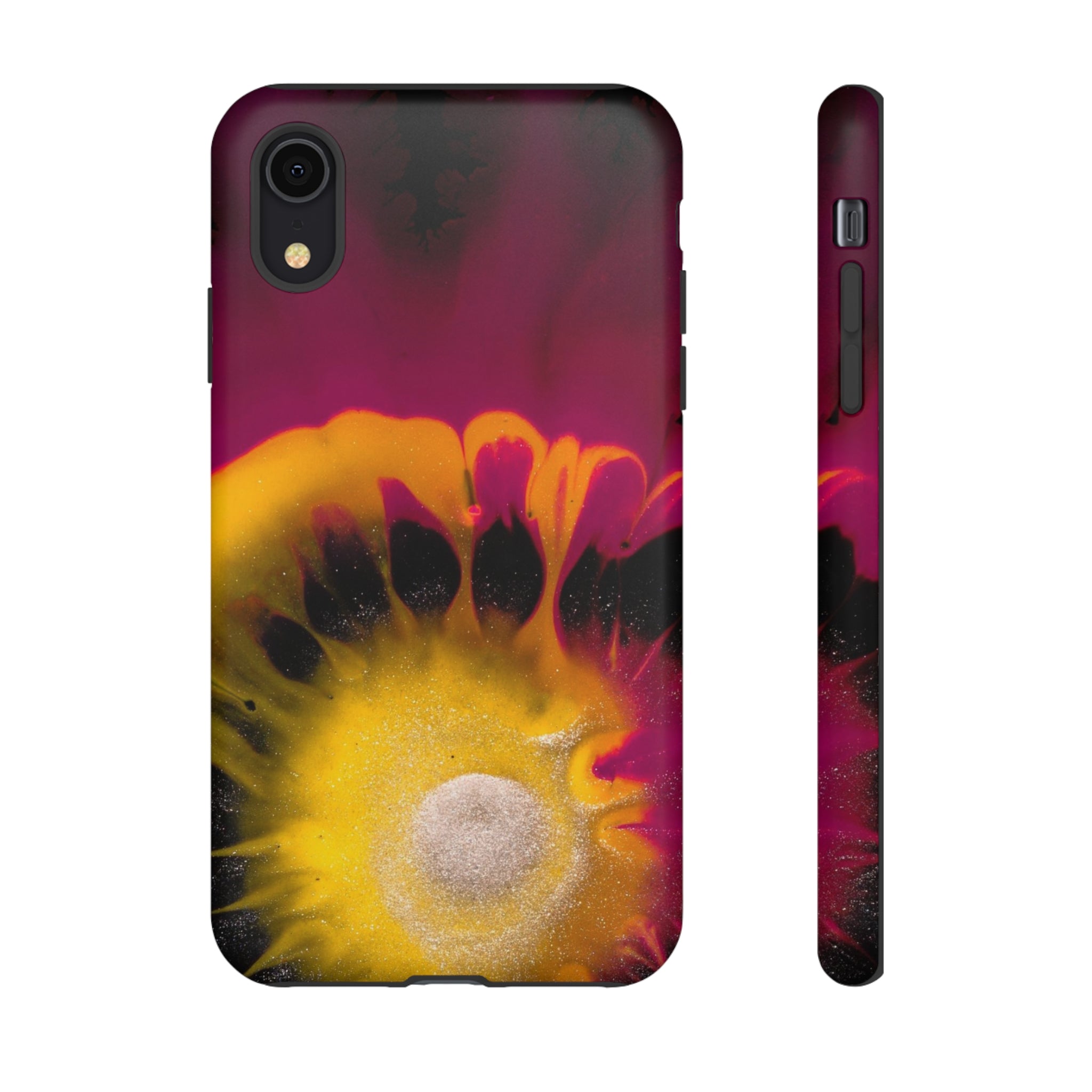 Deep Purple Ink Art iPhone Case (Protective) iPhone XR Matte Phone Case