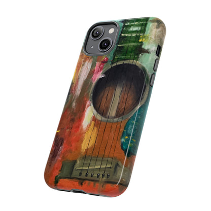 Oil painting - Guitar - Protective Phone Case