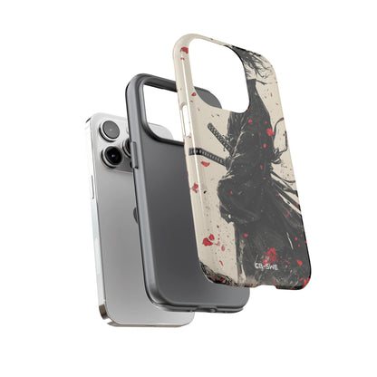 Falling Samurai Petals - iPhone Case