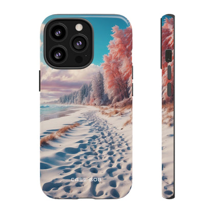 Snowy Footprints iPhone 13 Pro Case - Tough