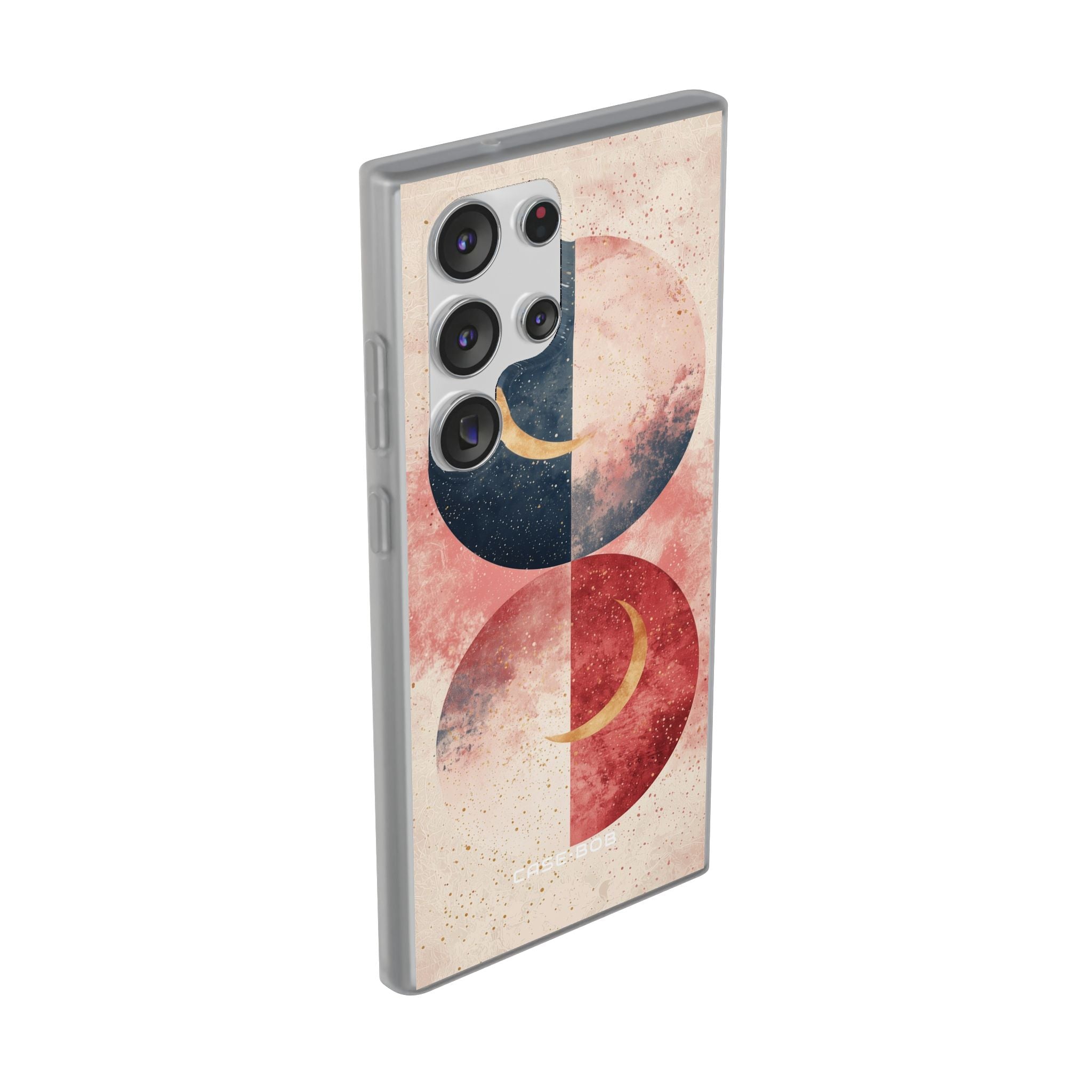 Golden Crescent Circles Samsung S23 Ultra Case - Soft