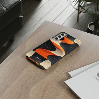 Orange Waves Flow - Samsung Case
