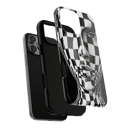 Checkered Face iPhone 16 Pro Max Case - Tough+