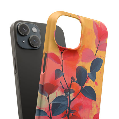 Vivid Floral Harmony iPhone 15 - Slim Phone Case