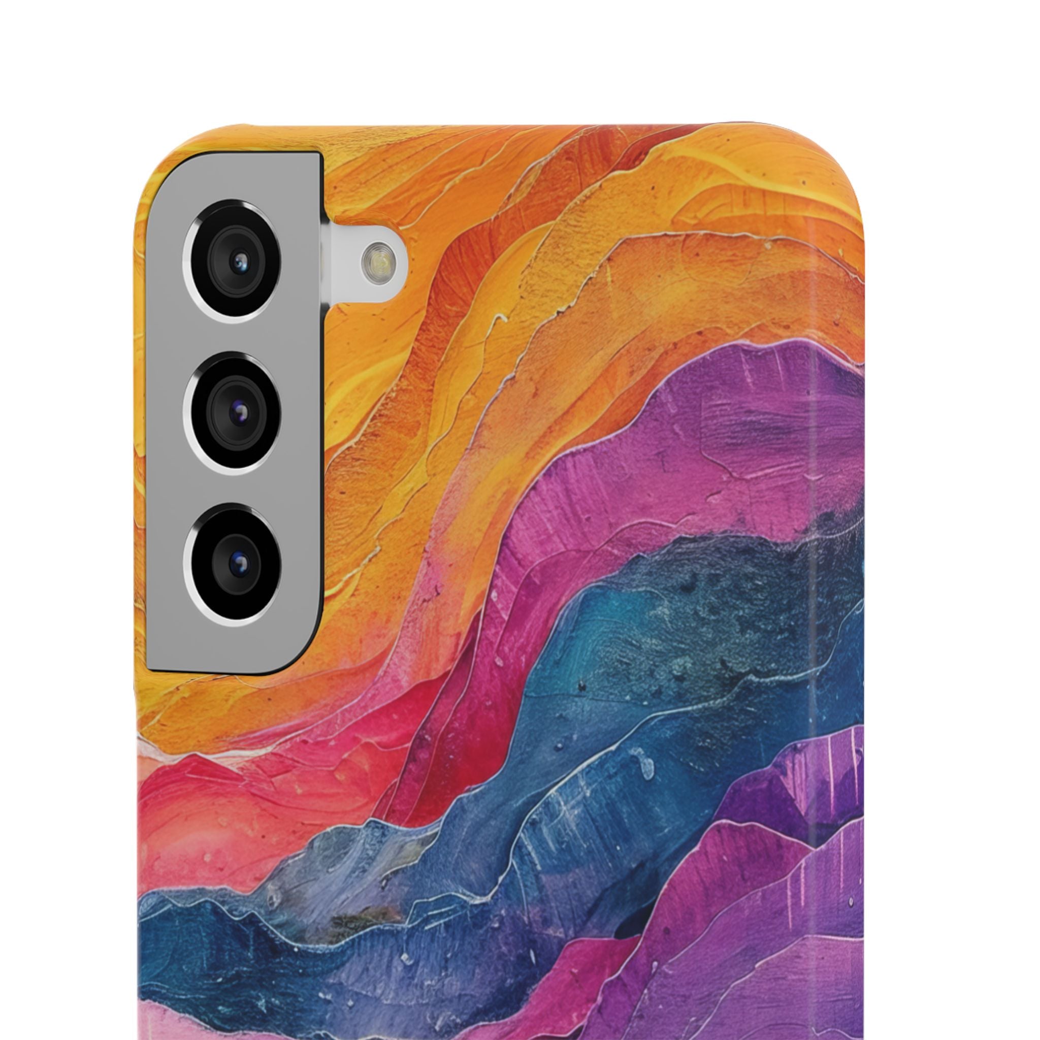 Vibrant Abstract Waves - Slim Samsung S22 Phone Case