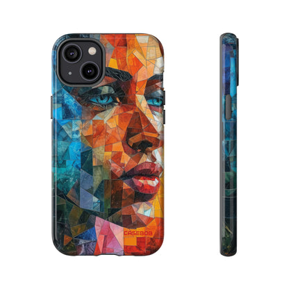 Geometric Fusion Lady - Protective Phone Case