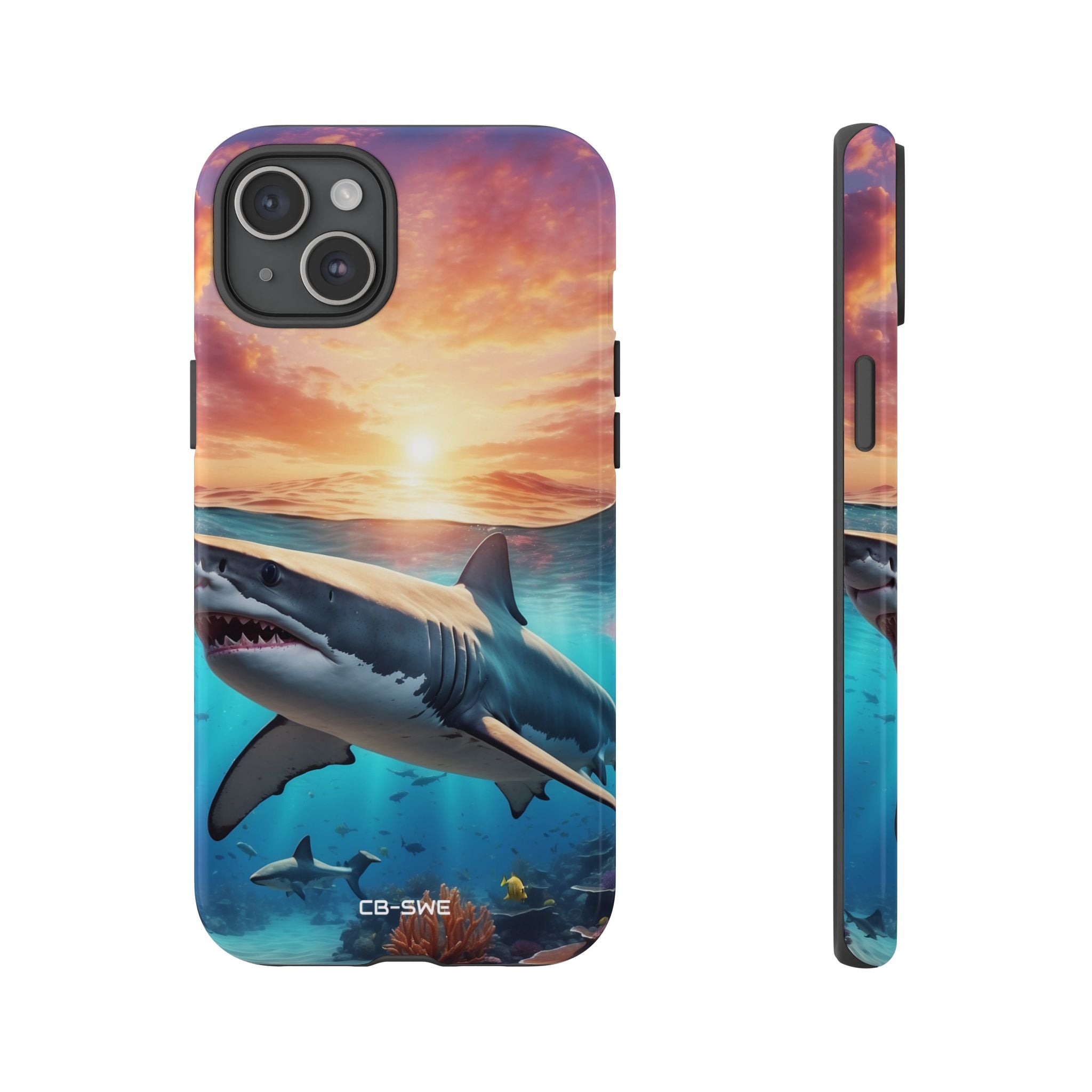 Shark Swims Through - iPhone Case