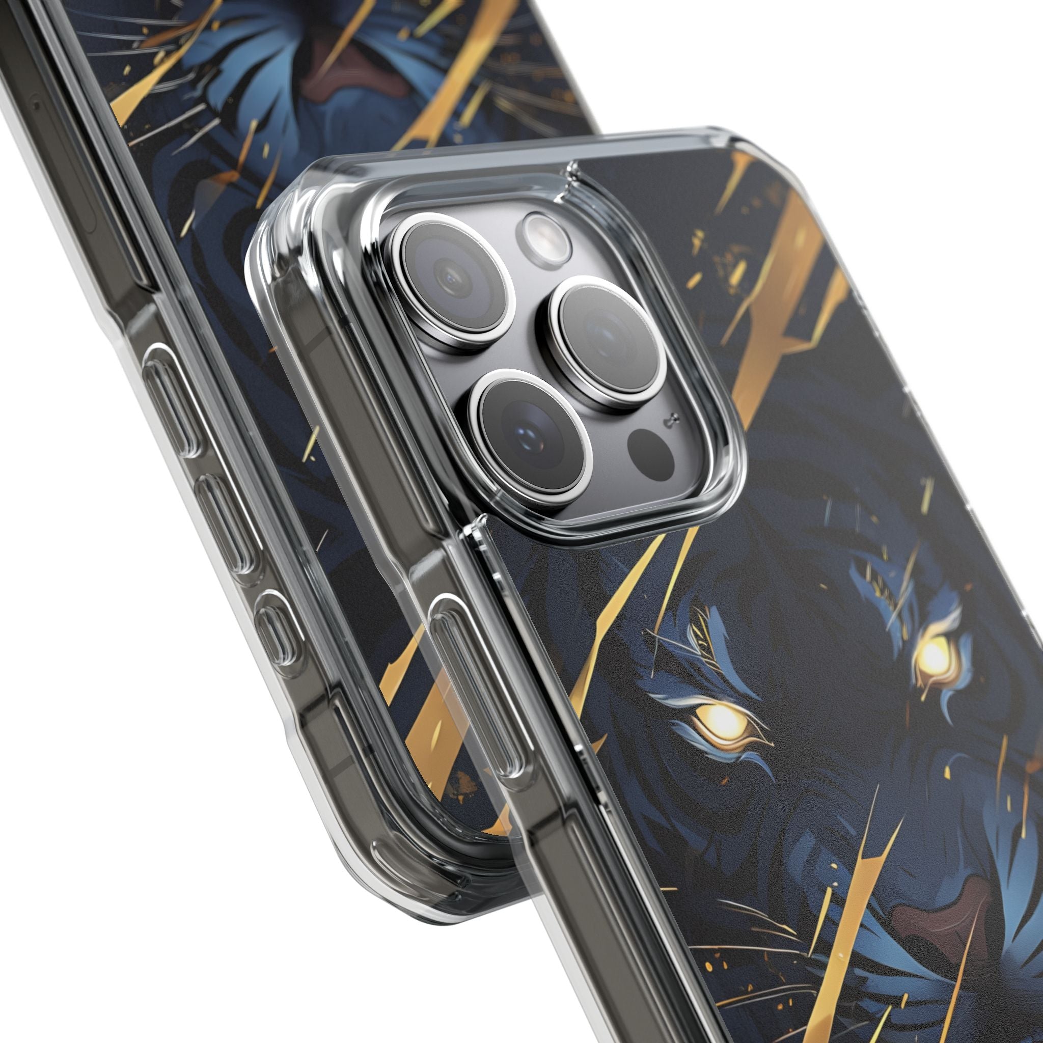 Tiger's Glowing Gaze iPhone Case - Impact