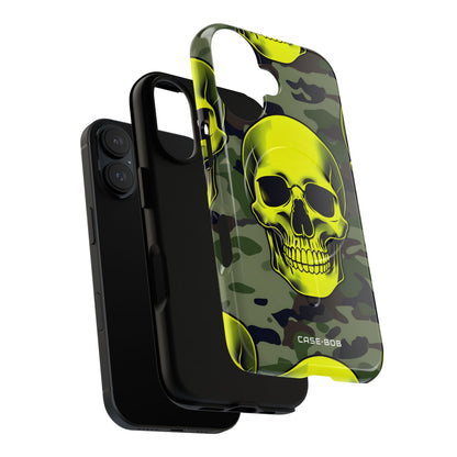 Neon Skull Camo iPhone 16 Case - Tough+