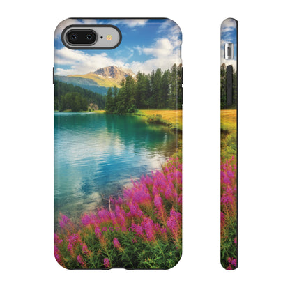 Azure Alpine Lake Phone Case - Protective Phone Case