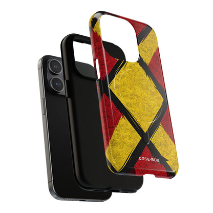 Cracked Diamond Grid iPhone 15 Pro - Tough+