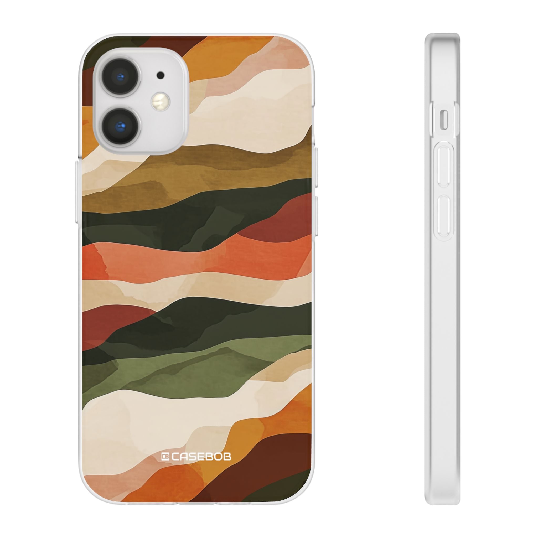 Earth Tone Pattern | Phone Case for iPhone (Flexible Case)