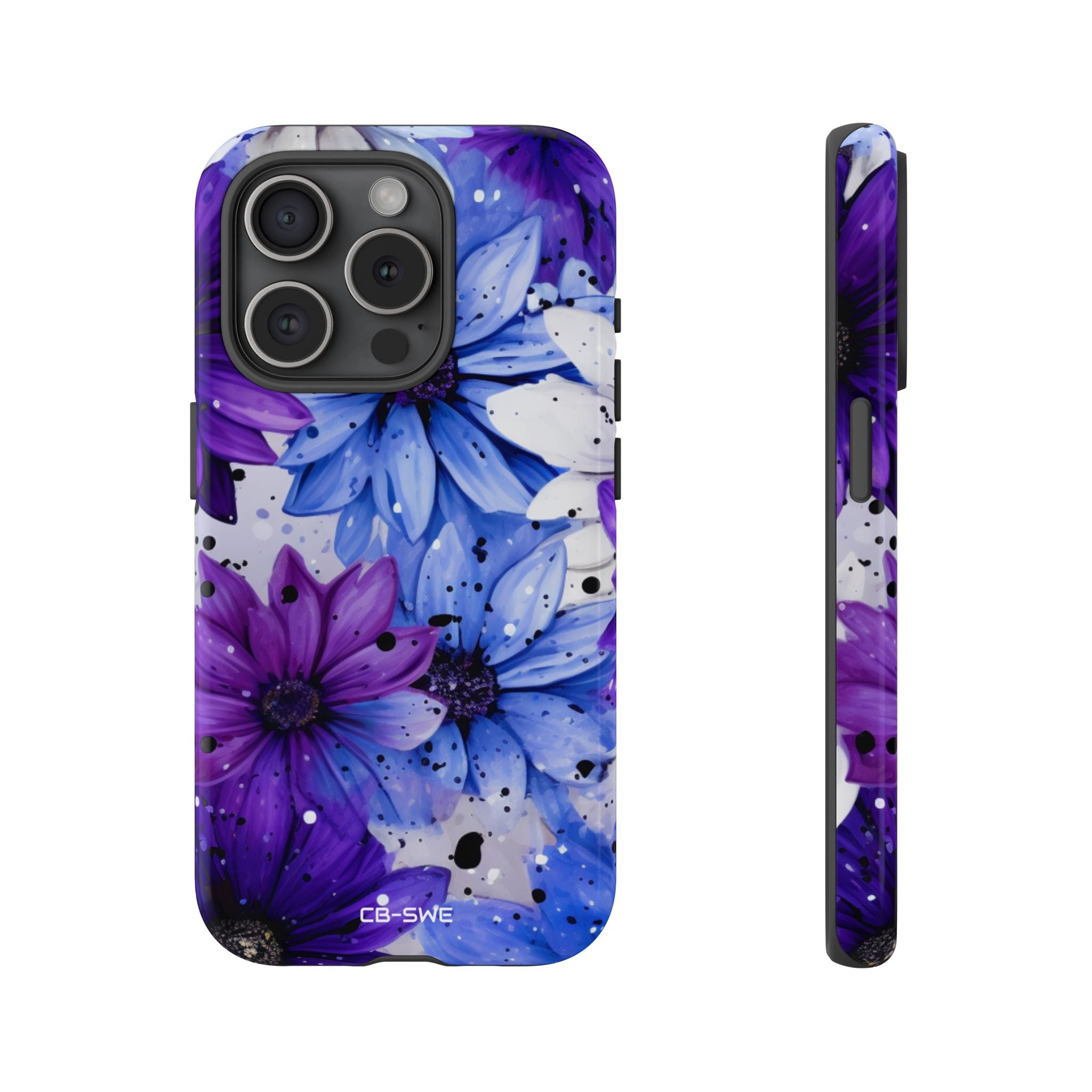 Vivid Splattered Blooms - iPhone Case