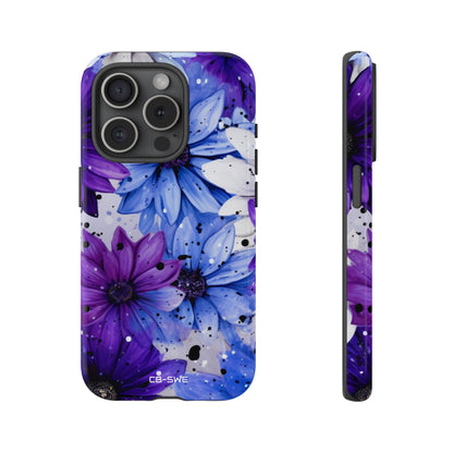 Vivid Splattered Blooms - iPhone Case