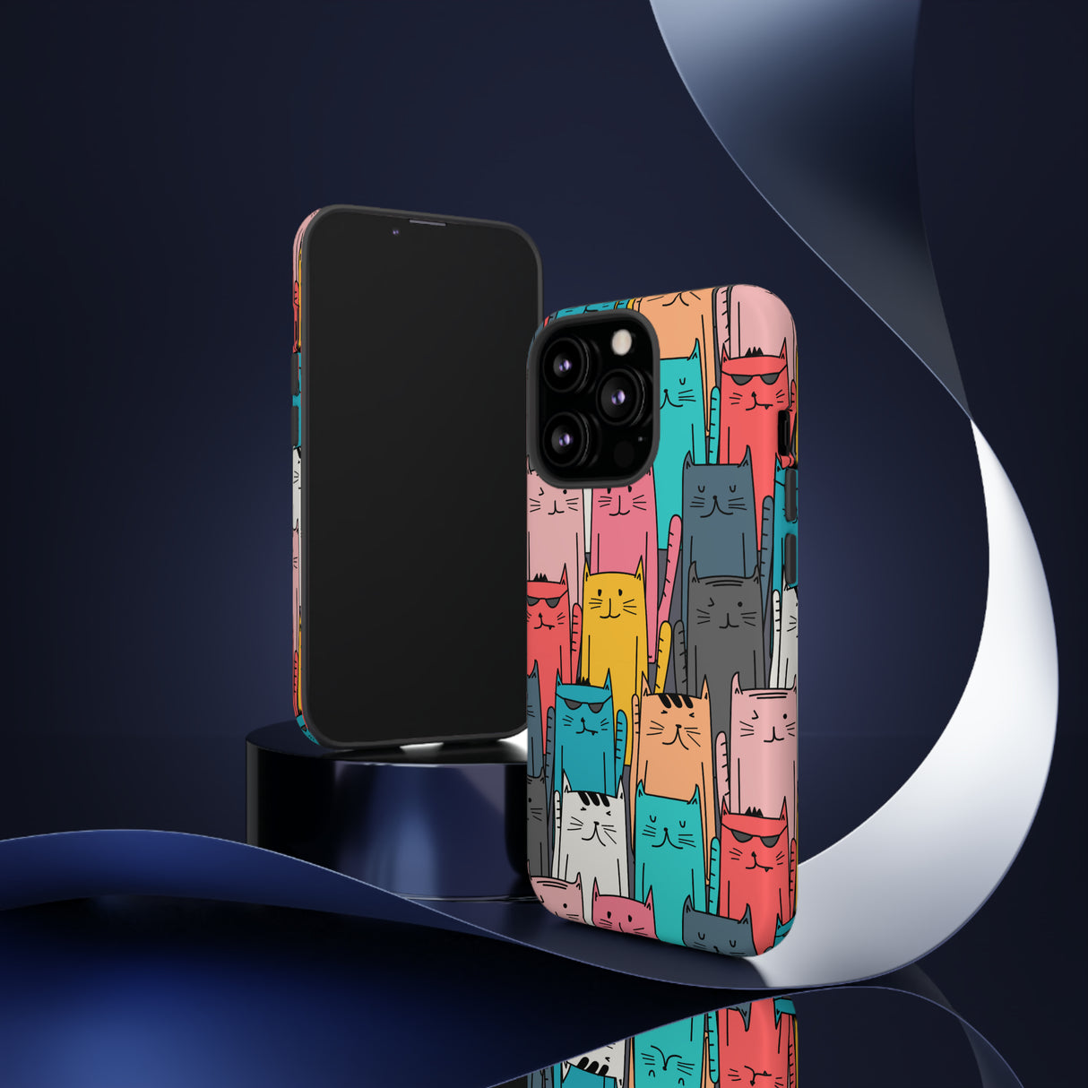 Colorful Cats - Protective Phone Case