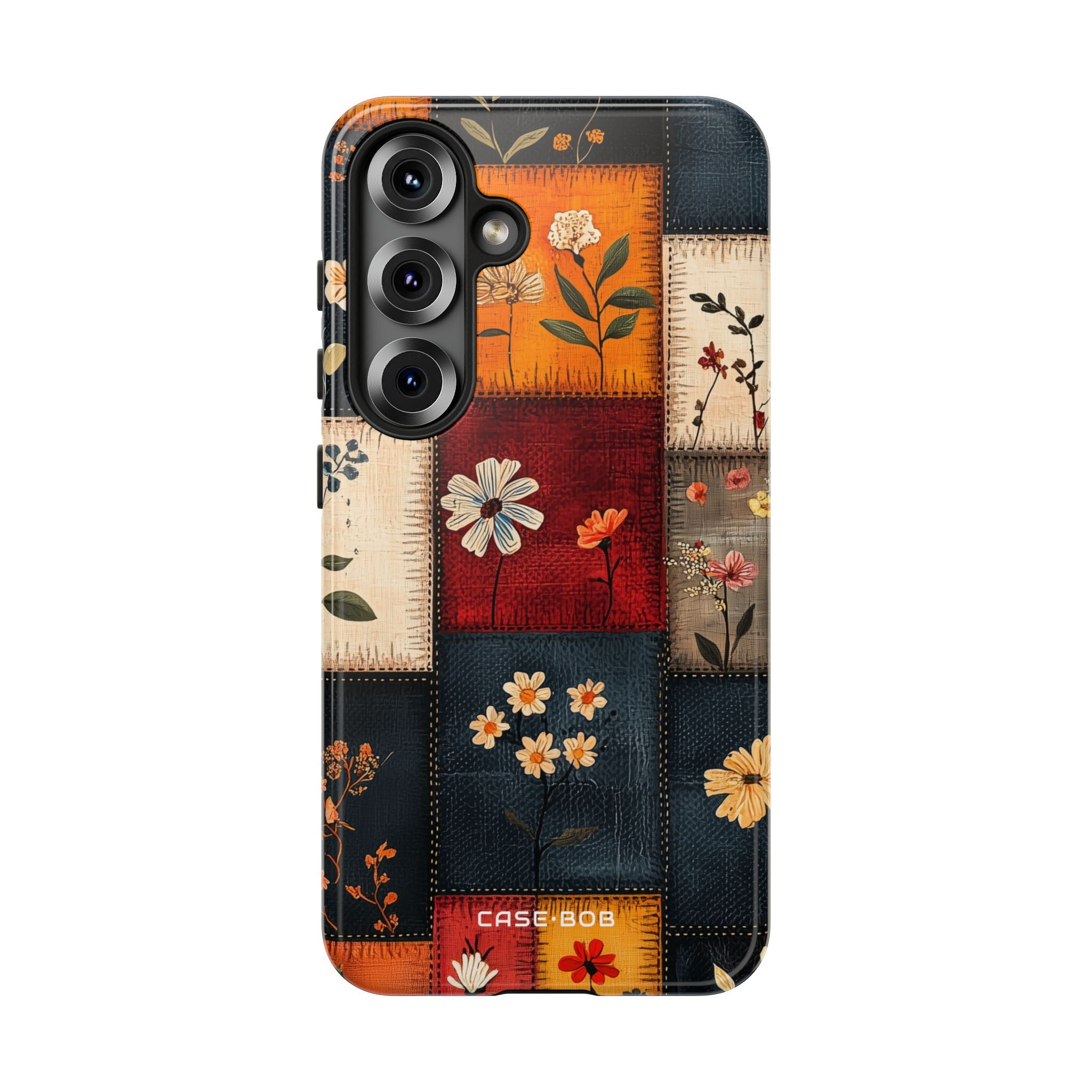 Patchwork Blooms Samsung S25 Case - Tough