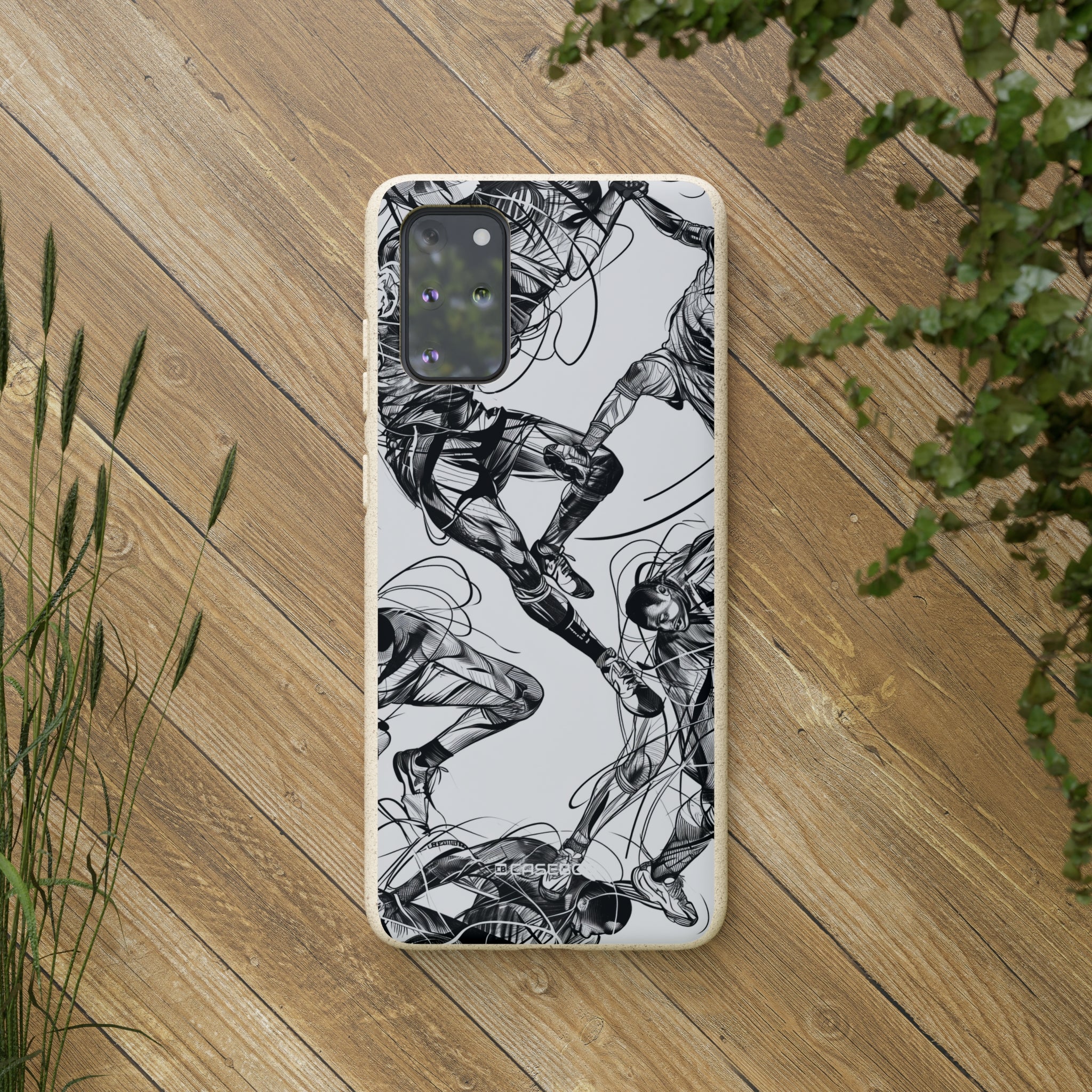 Dynamic Athletic Surrealism | Biodegradable Phone Case