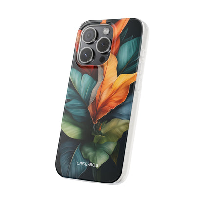 Tropical Leafburst iPhone 15 Pro Case - Soft