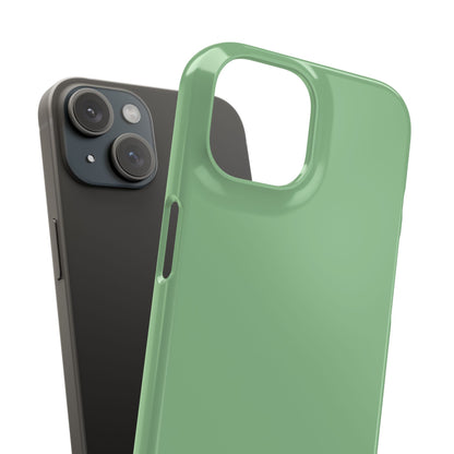 Dark Sea Green iPhone 15 - Slim Phone Case