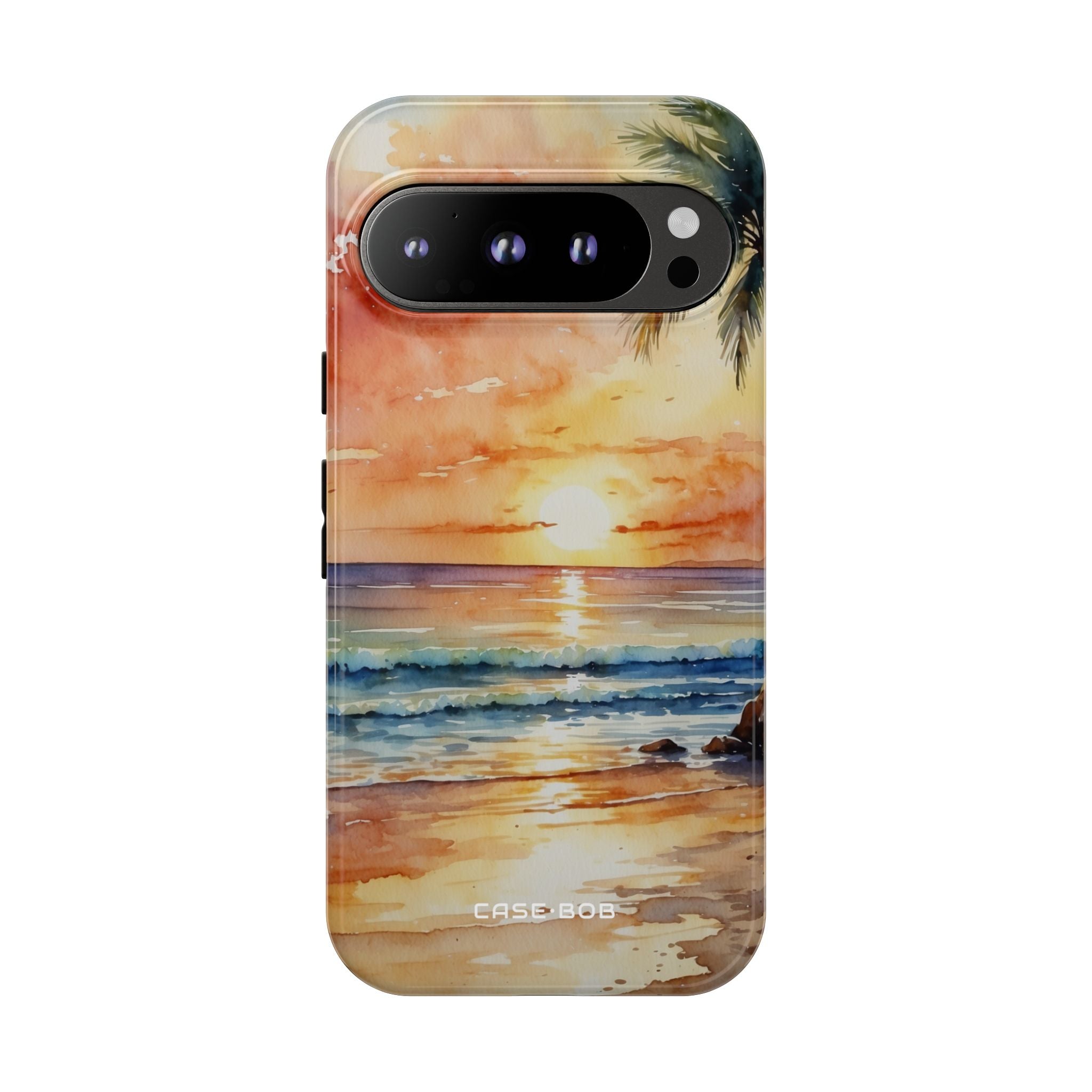 Sunset Palm Google Pixel 9 Pro Case - Tough